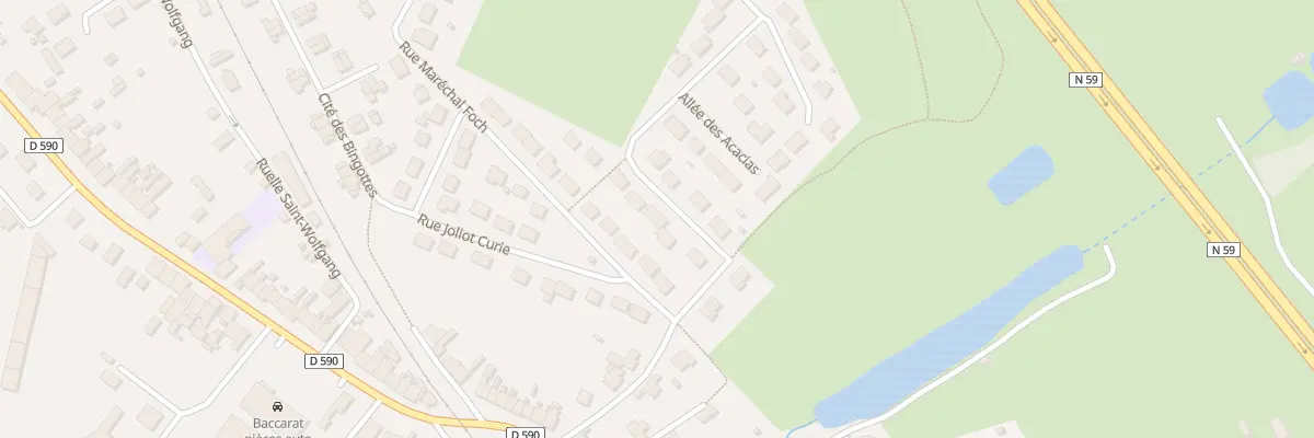 Plan du 5 Rue du Docteur Schweitzer à Baccarat