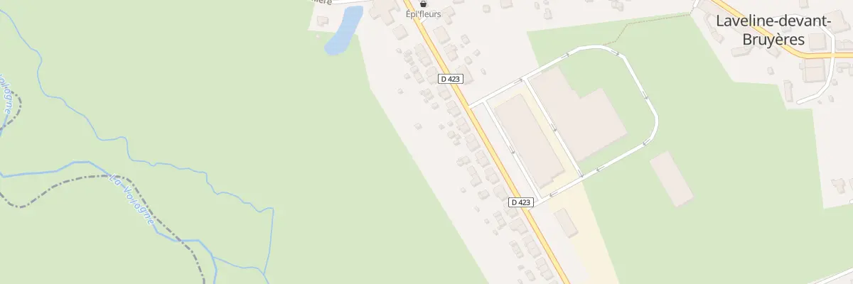 Plan du 9 Rue de la Vologne à Laveline-devant-Bruyères