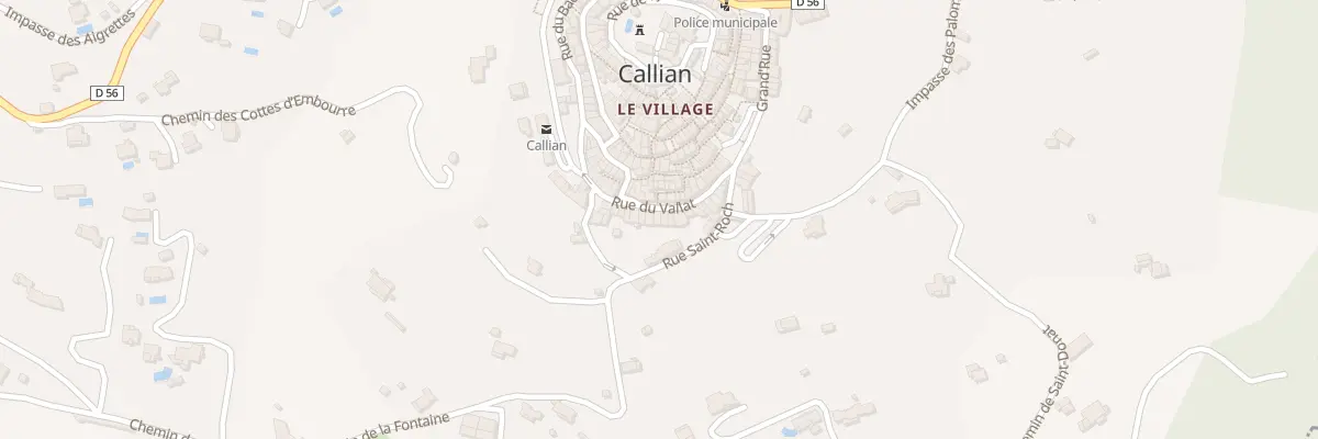 Plan du 23 Rue du Vallat à Callian