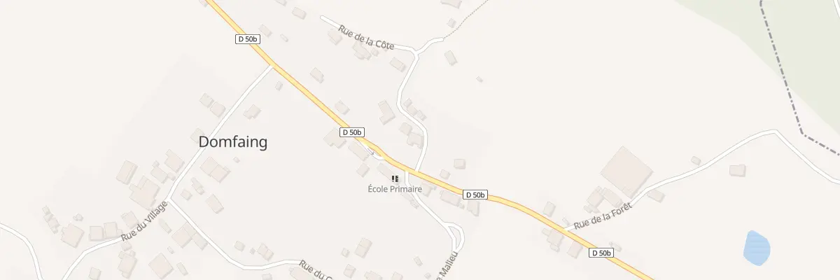 Plan du 1 Rue de la Côte à Domfaing