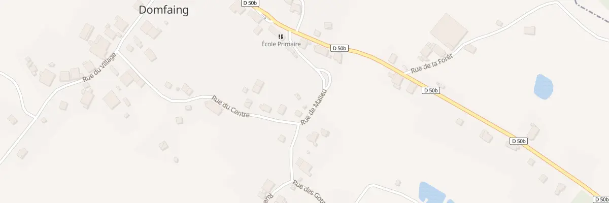 Plan du 2 Rue de Malieu à Domfaing