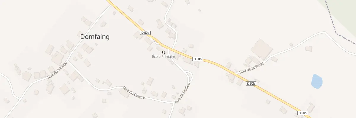 Plan du 2 Rte de Belmont à Domfaing