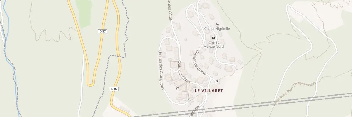 Plan du 5425 Le Villaret à Peisey-Nancroix