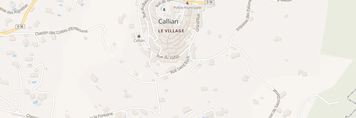 Plan du 5248 Rue du Vallat à Callian
