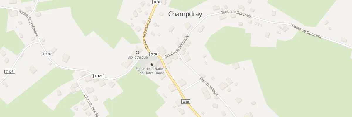 Plan du 29 Rue du Village à Champdray