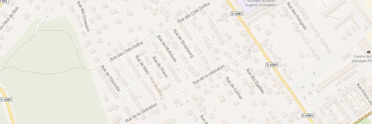 Plan du 12 Rue de Strasbourg à Héricourt