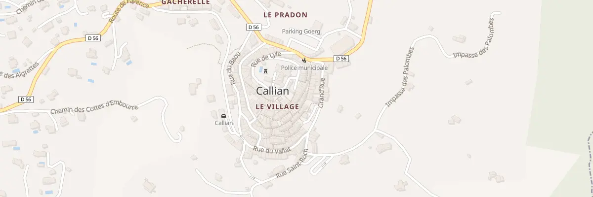 Plan du 6 Rue du Haut Four à Callian