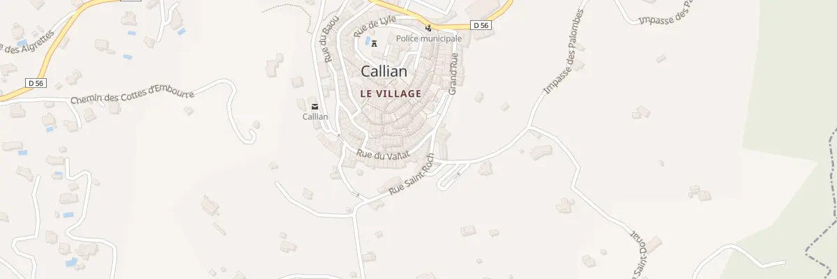 Plan du 2B Rue du Vallat à Callian