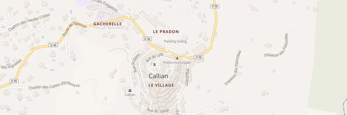 Plan du 11 Pl Bourguignon à Callian