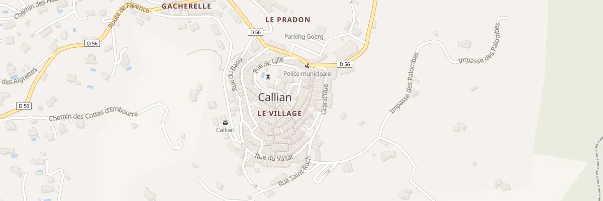 Plan du 5 Rue du Collet à Callian