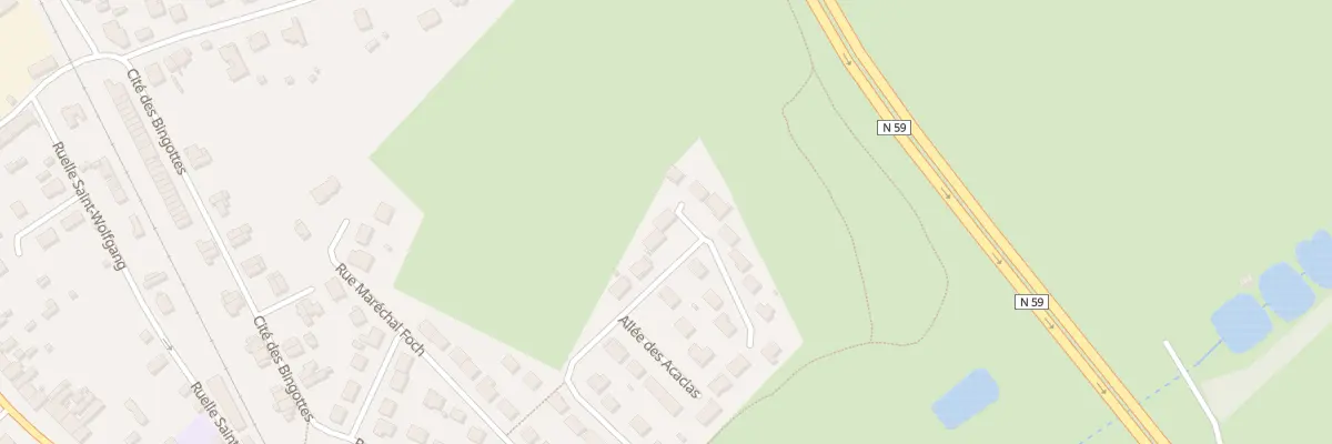 Plan du 7 Rue Mal de Lattre de Tassigny à Baccarat