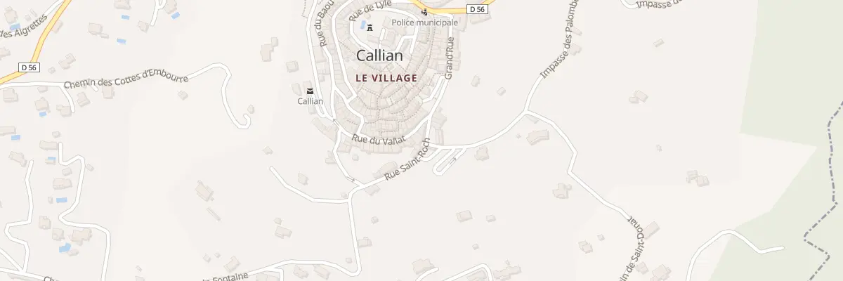 Plan du 5 Rue du Vallat à Callian
