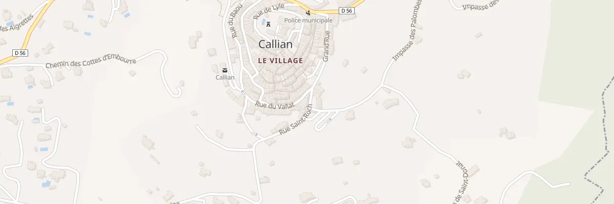 Plan du 3 Rue du Vallat à Callian
