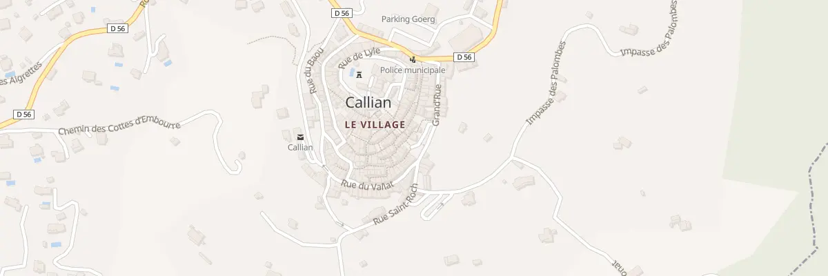 Plan du 1 Rue des Caïs à Callian