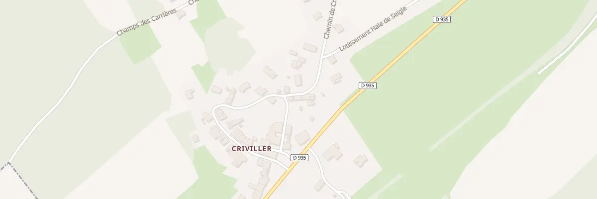 Plan du 25 Criviller à Merviller