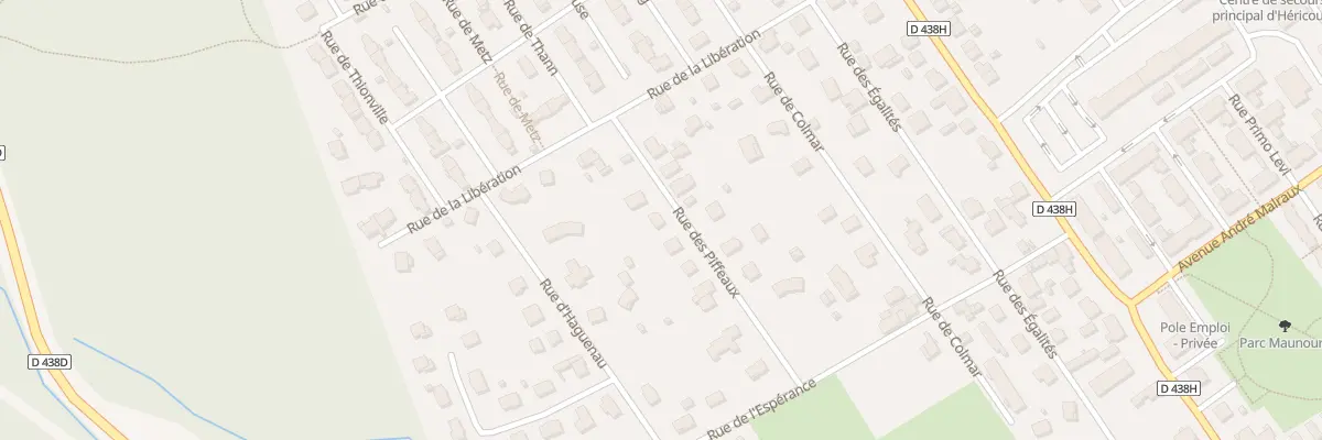 Plan du 4 Rue des Piffeaux à Héricourt