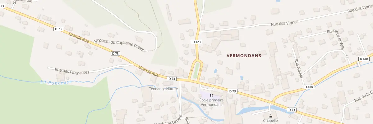 Plan du 2 Rue de la Vaumaille à Pont-de-Roide-Vermondans