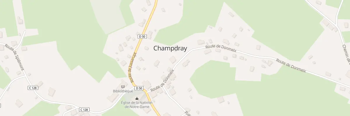 Plan du 3 Rte de Donmeix à Champdray
