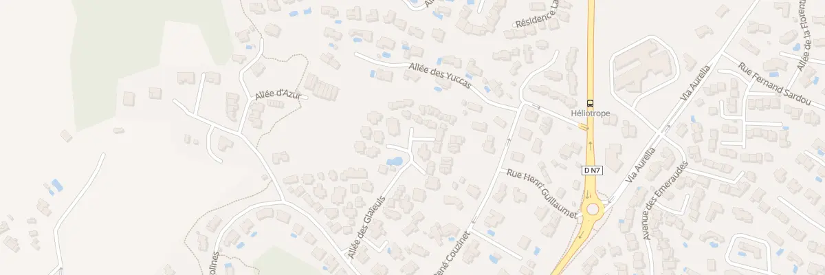 Plan du 115 All des GLAIEULS à Fréjus