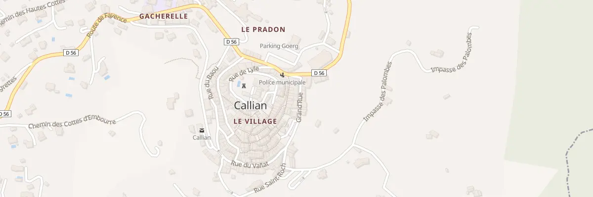 Plan du 10 Grande Rue à Callian