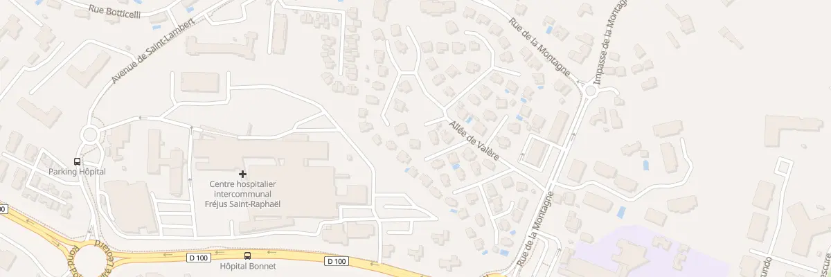 Plan du 62 All de la TREILLE à Fréjus