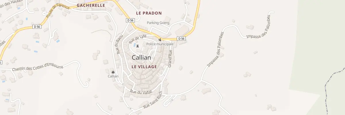 Plan du 13 Grande Rue à Callian
