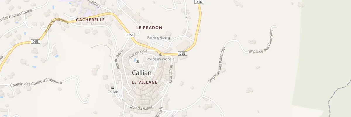 Plan du 1 Gr Grande Rue à Callian