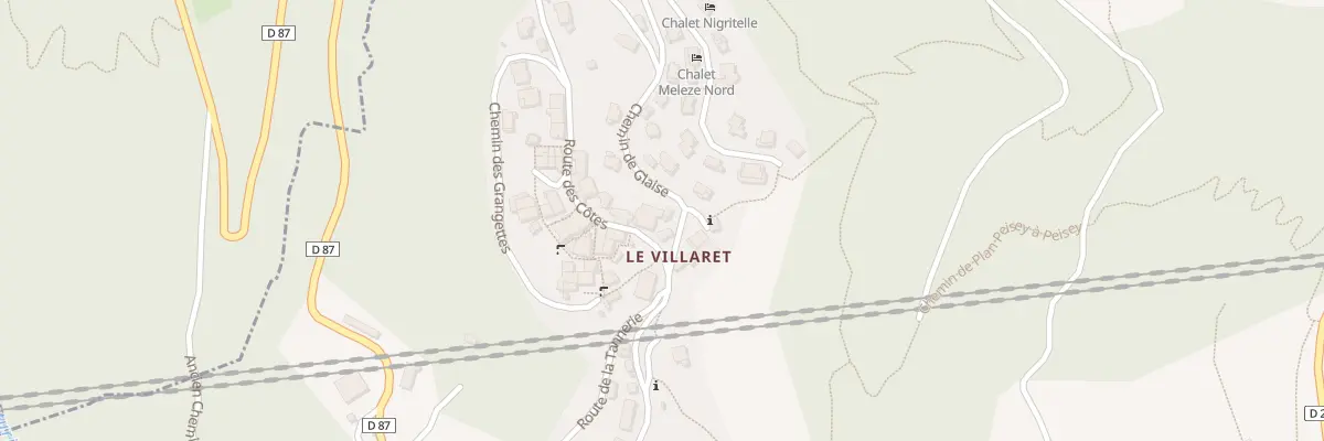 Plan du 5396 Le Villaret à Peisey-Nancroix