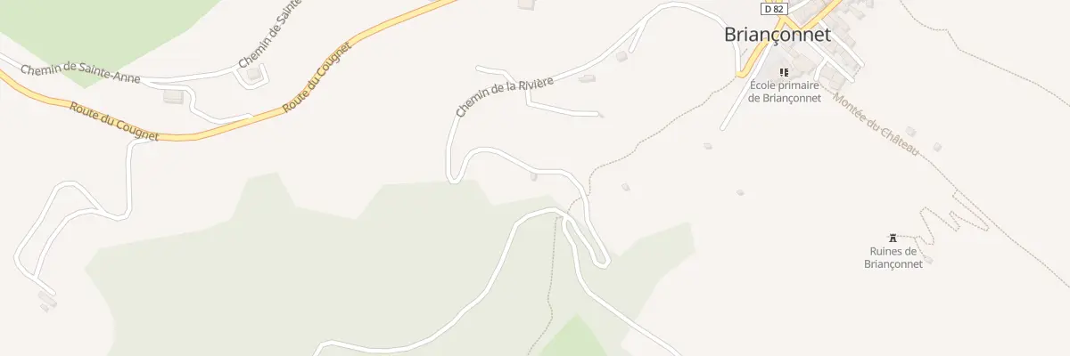 Plan du 550 Che de la Rivière à Briançonnet