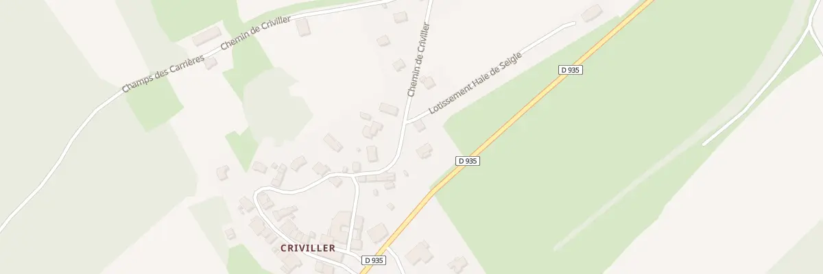 Plan du 31 Criviller à Merviller