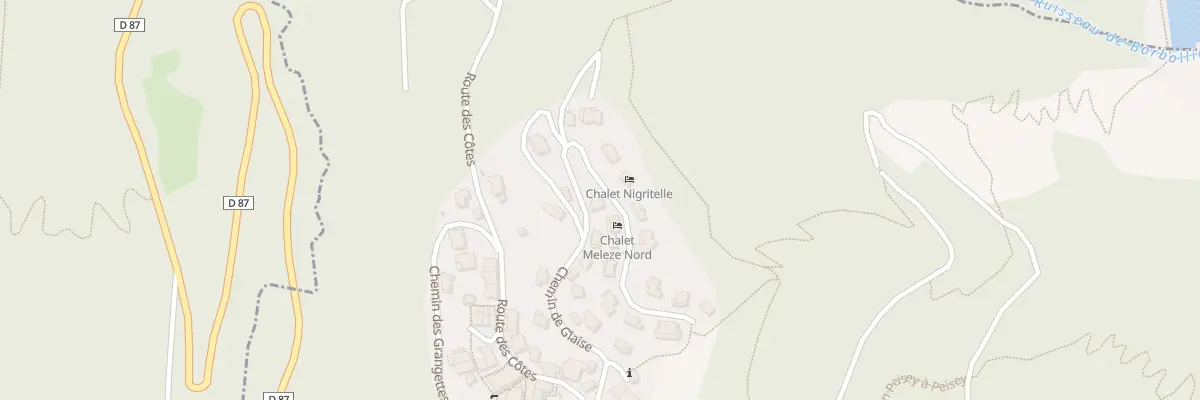 Plan du 210 Che de Glaise à Peisey-Nancroix