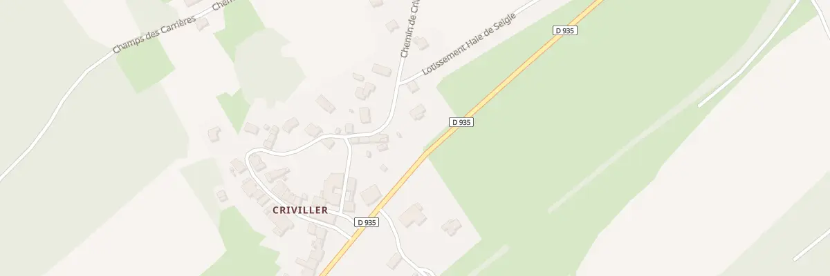 Plan du 29B Criviller à Merviller