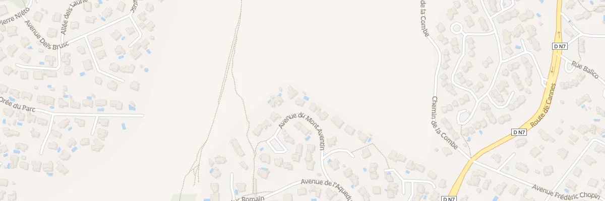 Plan du 136 Av du Mont AVENTIN à Fréjus