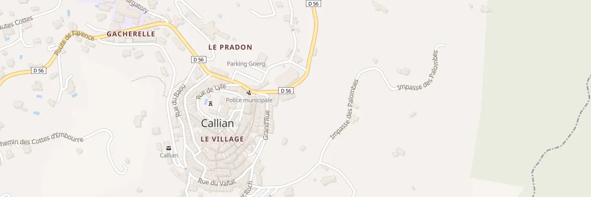 Plan du 2 Pl Saint Antoine à Callian