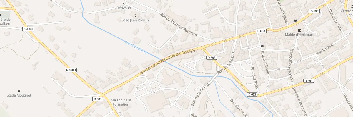 Plan du 19 Rue Mal de Lattre de Tassigny à Héricourt