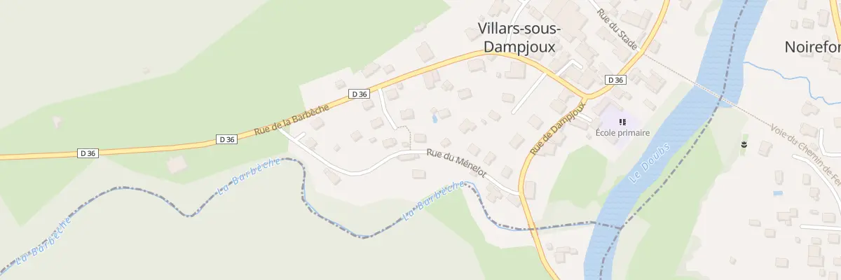 Plan du 7 Rue du Ménelot à Villars-sous-Dampjoux