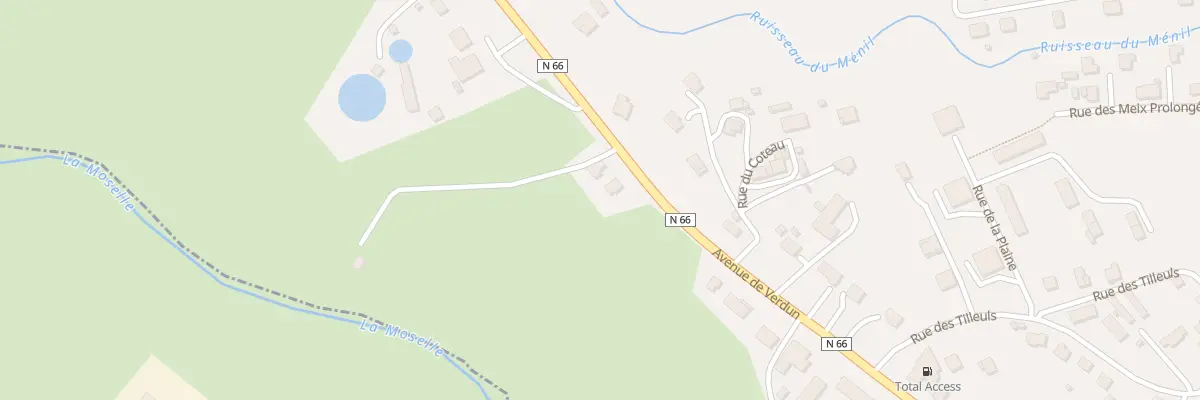 Plan du 50 Av de Verdun au Thillot