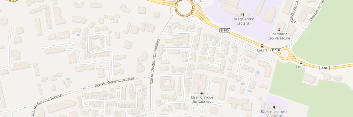 Plan du 540 Rue du Docteur DONNADIEU à Fréjus