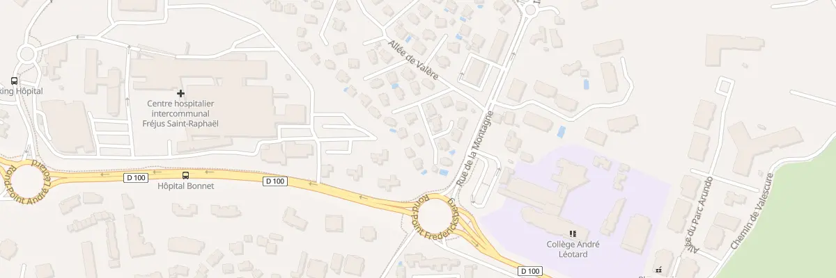 Plan du 176 All de la VIGNE à Fréjus