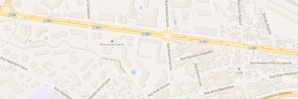 Plan du 9001 Rue R Garros Pervenches à Fréjus