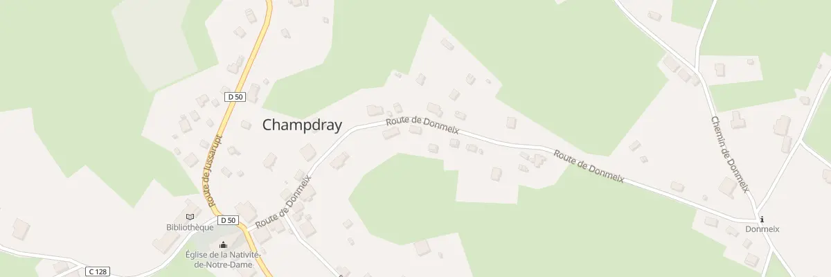 Plan du 14 Rte de Donmeix à Champdray