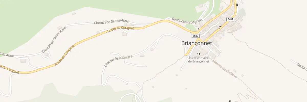 Plan du 213 Che de la Rivière à Briançonnet
