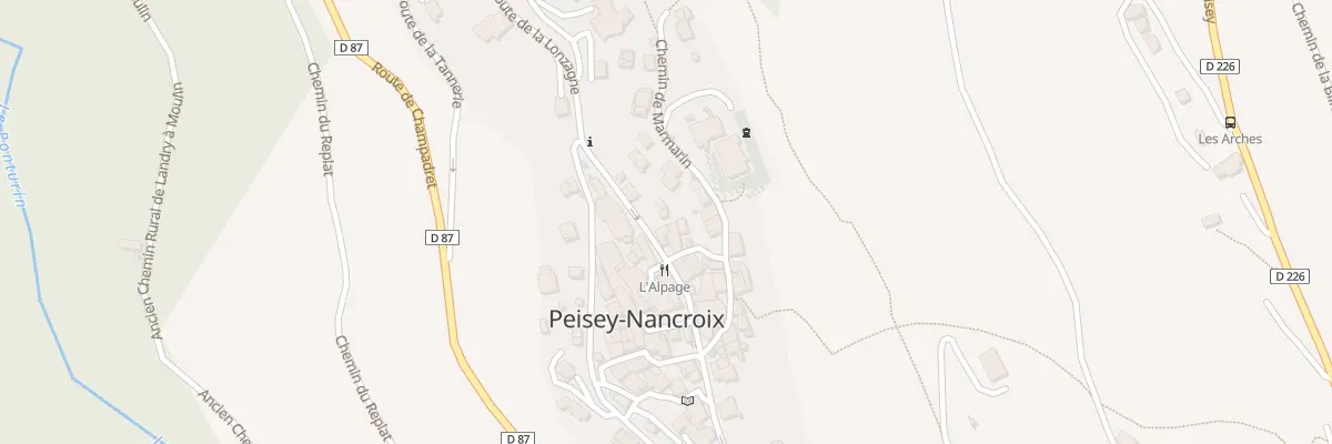 Plan du 83 Rue des Monts d’Argent à Peisey-Nancroix