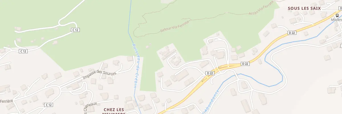Plan du 172 Che des Champs Pantins à Abondance
