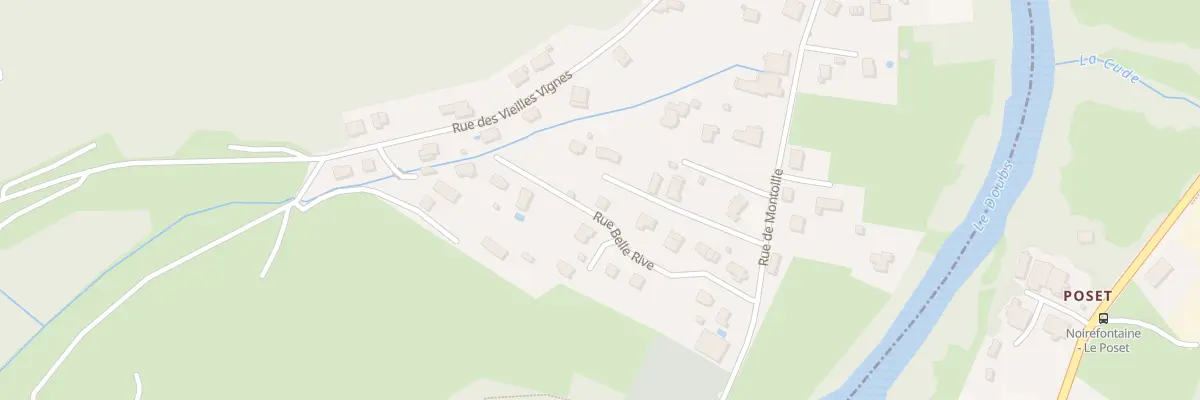 Plan du 5054 Rue Belle Rive à Dampjoux