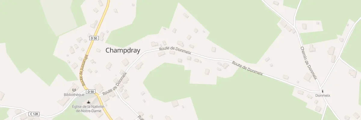 Plan du 16 Rte de Donmeix à Champdray