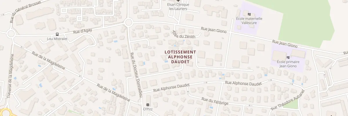 Plan du 9021 Rue du Docteur DONNADIEU à Fréjus