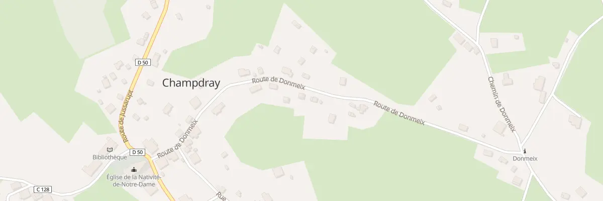 Plan du 18 Rte de Donmeix à Champdray
