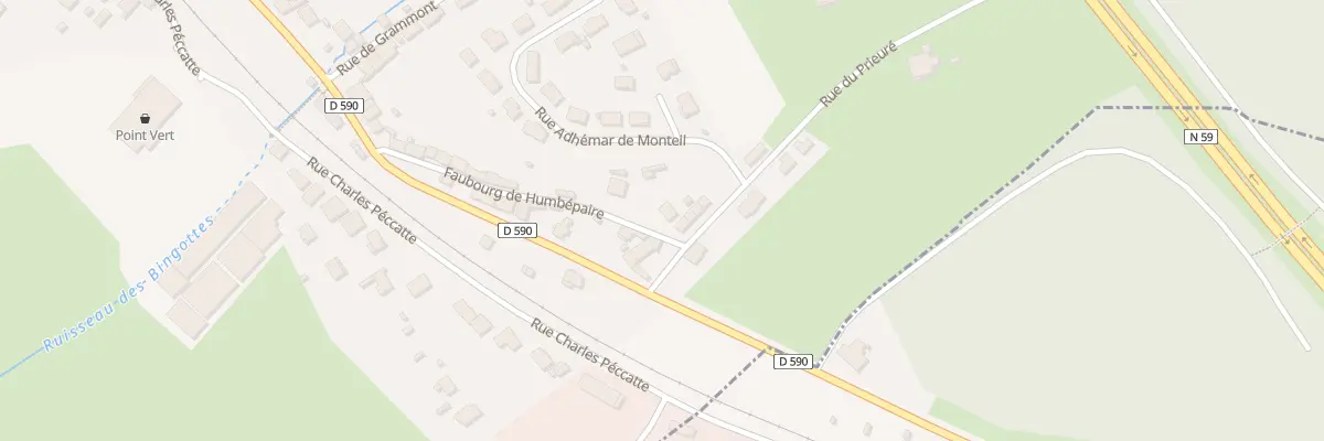 Plan du 73 Fg de Humbepaire à Baccarat