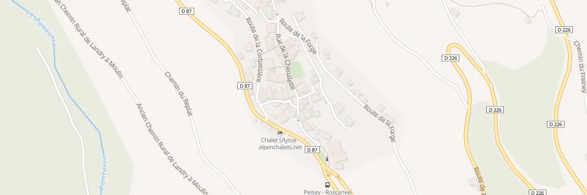 Plan du 18 Rue des Bronziers à Peisey-Nancroix
